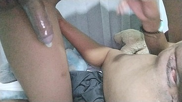 the young 18yo boy fucks me hard in fertile day with condom and cums so good