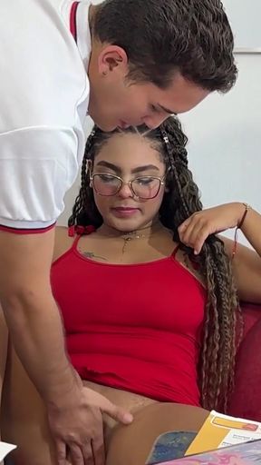 Cute BIG ASS teacher gives SEXOLOGY CLASSES TO HER STUDENTS and asks for A GROUP ORGY AMONG EVERYONE.   Clip 1