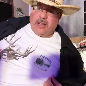 Texas Mustache Step-daddy with Huge Feet Has Ass Orgasm and Leaks Into My Daddy Hole