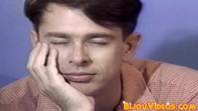 Cock hungry vintage homosexuals show off their hairy dicks