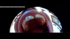 Nicoletta devours you completely inside her monstrous mouth! Vr video!