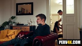 Naive Girl&rsquo_s Steamy Sex with Boyfriend&rsquo_s Dad, Triggered by His Navy-Honed Urge to Shag!