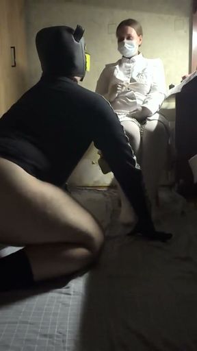 Anastasia Mistress examines patient gives him fisting fucks him and urethral sounding cbt   Clip 1