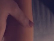 Fucking my tight pregnant pussy so deep - fisting orgasm