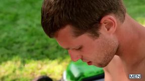Hairy Beefcake Markus Kage Drills Benjamin Blue Outdoors