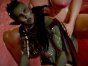 Futa - Anal - Caulifla x Female Orc - 3D Porn