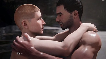 A guy decided to swim in a waterfall with a friend, had sex with him, and gave him a blowjob