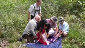 German bavarian Alps Gangbang