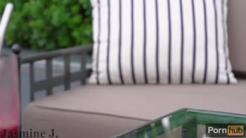 Jasmine J's Rooftop Squirt Session: A Creamy Public Delight