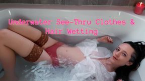 Underwater See Thru Clothes & Hair Wetting