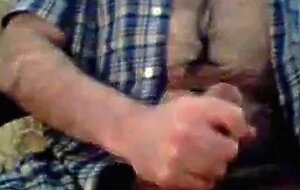 Bear Daddy Jerks Off, Shoots a Big Load