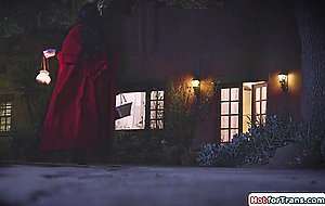 Busty ts red riding hood Chanel Santini fucks big bad milf