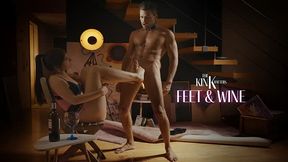 Dominatrix Miss Ada Green let me smell and lick her feet and gives me a foot job !