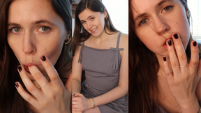 Coworker Mouth Tease and HJ