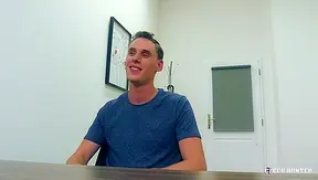 Brunette Twink Rides Hard Chokes Down Hot Cum—NaughtyScout POV