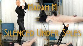 Silenced Under Soles, extreme whole body and head trampling in extreme knee high boots