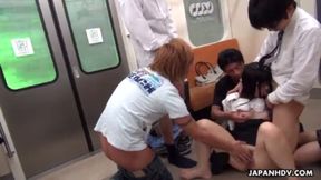 Tsuna Kimura's Explicit Train Encounter with Japanese Honey Uncensored Action