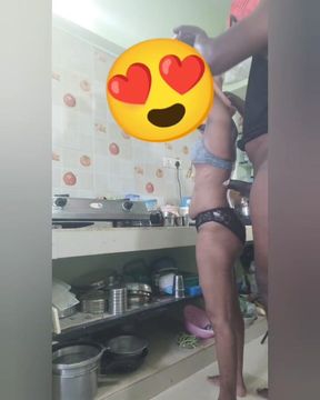 Indian Stepsister Cooking in Kitchen Fucked by Her Stepbrother Part 1