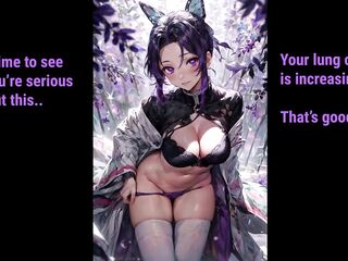 Hashira Demon Slayer Jerk Off Game With Mitsuri and Shinobu - AI Made