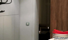 Cute barmaid Marie Getty anal for money