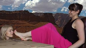 Weronika And Kateryna - Stinky Feet Near To Grand Canyon 4K