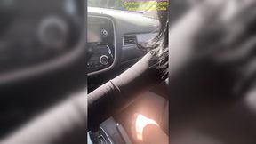 Blowjob for My Coworker in His Car � Public Parking Fun