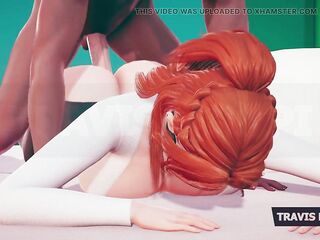 Thicc Redhead Professor Crawls Into Your Office Fantasy Glasses on, Shirt Taut, Attitude Naughty