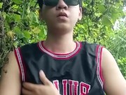 Pinoy Basketball Player with Big Veiny Cock | Outdoor Masturbation | Pinoy Jakol