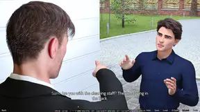 Hotty college student's perfect body in animated 3D action