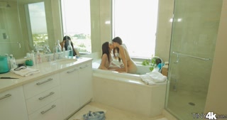 TINY 4K - Petite 18 Year Olds Ava Taylor &amp; Emma Stoned Wanna Try Rough Sex