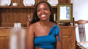 Ebony 18 years old from Africa made love on video