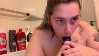 SLOPPIEST DILDO BJ, TIT FUCKING EVER!