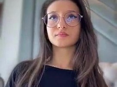 Small titted babe toys her pussy on webcam