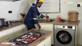 This Is Me Begging the Estate Plumber to Fuck Me Right I. My Kitchen