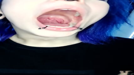Emo Long Tongue Mouth Fetish