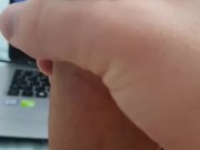 Making the dick drool a lot