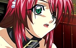 Big busted hentai girl riding intense cock