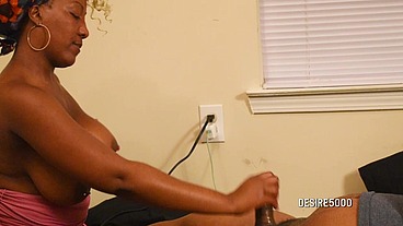 Big boobs and a handjob cum in my mouth