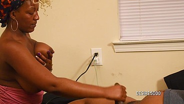 Big boobs and a handjob cum in my mouth