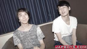 ”Japanese twink Fuji forms sixtynine before ass fucking”