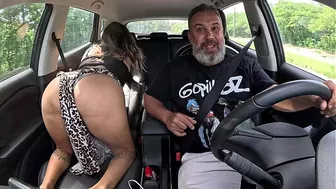 Larissa Cortez leaves with a creampie in her ass after the condom breaks while riding - Praia do Futuro - Fortaleza - CE