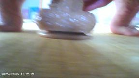 Huge Dildo Annihilates Crossdressing Tranny Ass Stretched Gaping Cum Gush