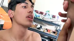 Older White Jock Stepbrother Pays Off Young Twink Latino Paper Route So They Can Fuck Pov