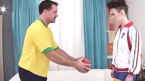 ”Hungarian Babe tries soccer - Fapnado Fun Collection”