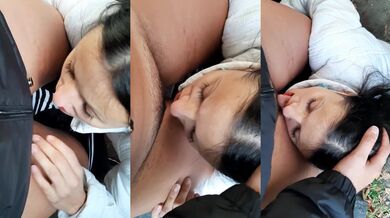 Sex with a stranger with red lipstick in a public place - Lesbian_illusion