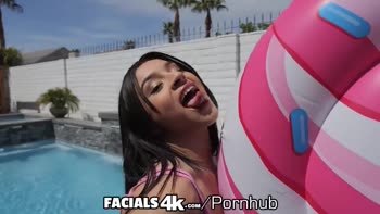 Mickey Violet's Triple Pleasure: Threesome Facial Orgy