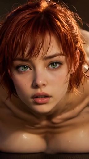 Seductive Yoga Instructor Silicone Doll Squirting Orgasms - Short Red Hair   Clip 3