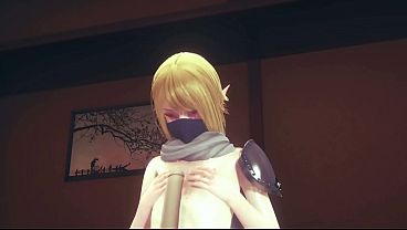Leyend of Zelda - Link Femboy Boobjob - Sissy crossdress Japanese Asian Manga Anime Film Game Porn Gay