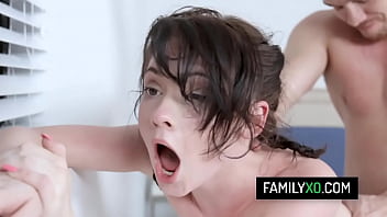 Bratty teen stepsister Athena Rayne fucked by her stepbrother