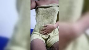 Teen girl films herself for her teacher &mdash;  real homemade video with perfect tits